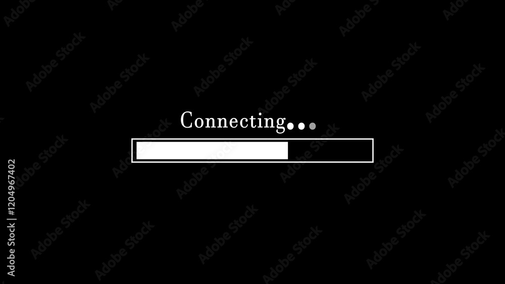 Poster a connecting bar illustration, visually representing the linking or connection between elements in a