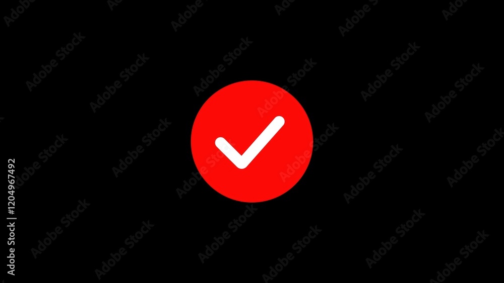 Poster a check or tick mark illustration, commonly used to indicate confirmation, selection, or completed t