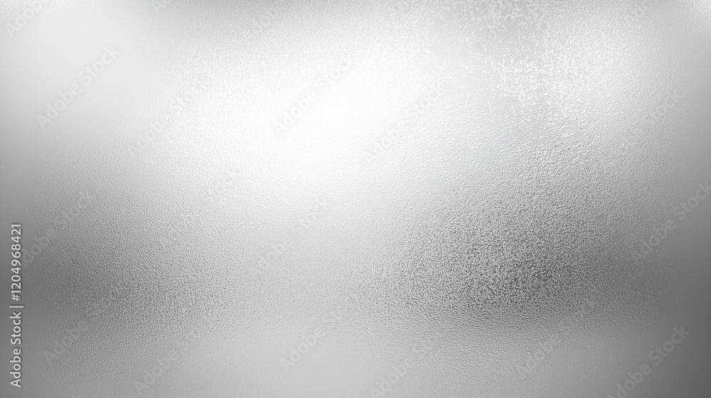 Poster A light gray gradient texture background featuring a smooth transition from light to dark shades, complemented by elements of glass and silver metal. This elegant and minimalist design creates a clean