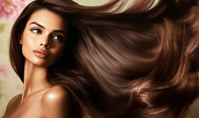 Obraz premium Transform Your Hair into a Shimmering Masterpiece with Elegant Elements.