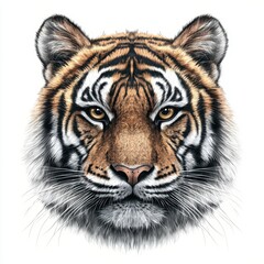 Majestic Tiger Portrait Intense Gaze of a Bengal Tiger