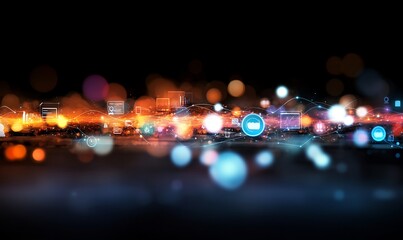 Digital network connection, global communication, data flow, technology background, website banner