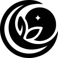 vector illustration sketch silhouette symbol logo icon sound of nature modern abstract for growing company.eps