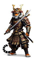 Obraz premium tiger knight with sword