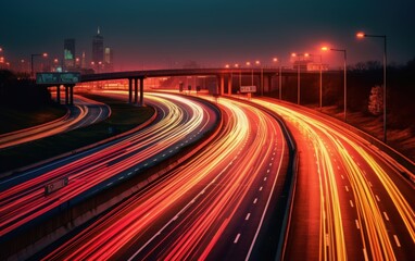 Night Highway Lights