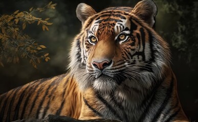 Fototapeta premium Majestic Tiger in the Wild