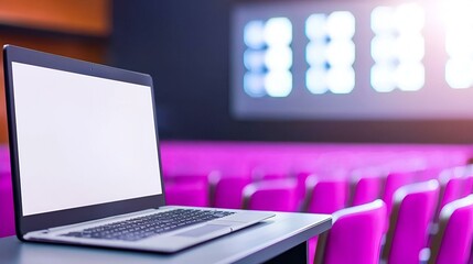 Virtual presentation interface showcasing interactive elements, vibrant graphics, user-friendly design, enhancing digital communication experience.