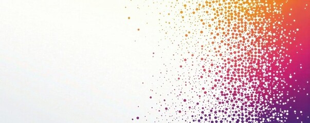 Subtle three-color halftone texture, white backdrop, abstract design , clean, illustration