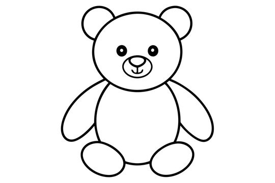 recommend clip art: Teddy bear line art vector, Cute teddy outline icon