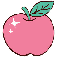 red apple illustration