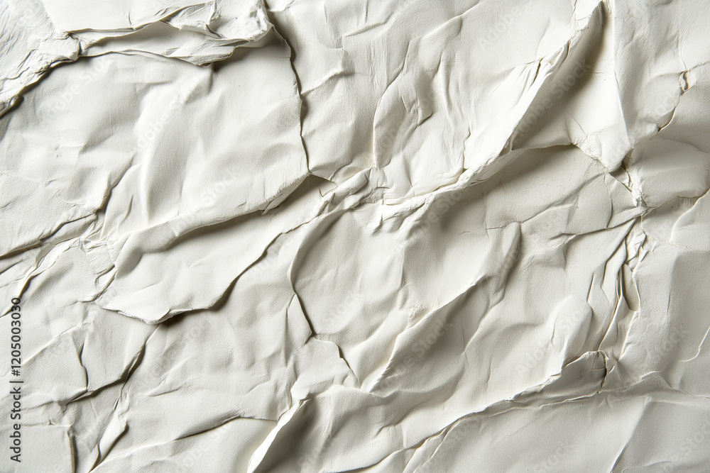 Poster piece of paper with a rough texture and a white background. the paper appears to be torn or ripped, 