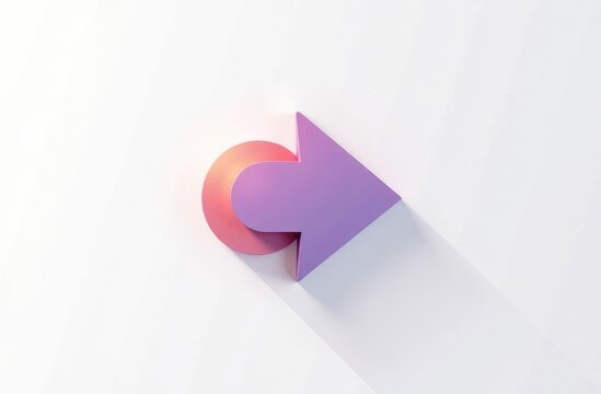 White light background conceptual image of digital arrow symbol 