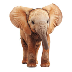 Fototapeta premium Big elephant looking isolated on white