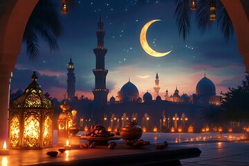 Delicious dates in an ornate gold bowl, perfect for Ramadan.