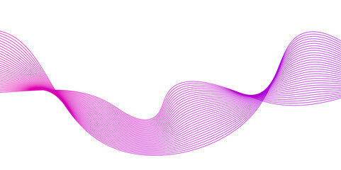 Abstract pink, wave lines on transparent background.Abstract soft wave lines dynamic flowing pink light isolated background.Wave modern stream transparent background.