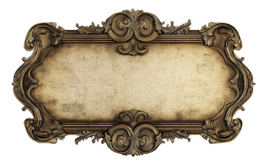 antique frame isolated on white