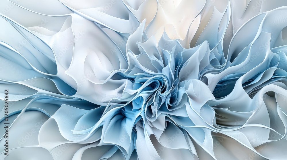 Poster abstract distorted surfaces contemporary art gallery visual artwork indoor high angle artistic expre