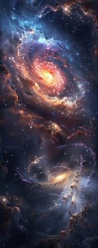 Delve into the cosmic mysteries with a captivating long shot design Showcase the process of decoding enigmatic signals from distant galaxies and their profound revelations 