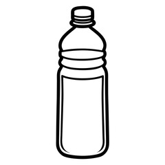 Elegant Water Bottle Vector Illustration