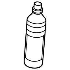 Elegant Water Bottle Vector Illustration