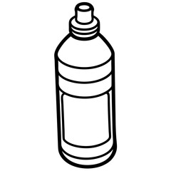 Elegant Water Bottle Vector Illustration