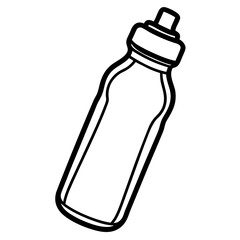 Elegant Water Bottle Vector Illustration