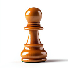 A close-up of a wooden chess pawn, symbolizing strategy, competition, and the art of chess, ideal for game enthusiasts.