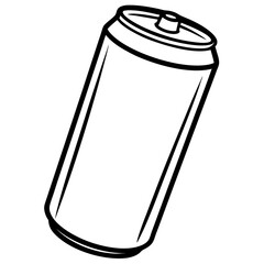 Geometric Soda Can Vector Illustration