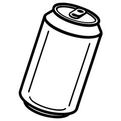 Geometric Soda Can Vector Illustration