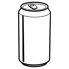 Geometric Soda Can Vector Illustration