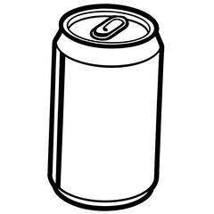 Geometric Soda Can Vector Illustration