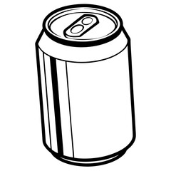 Geometric Soda Can Vector Illustration