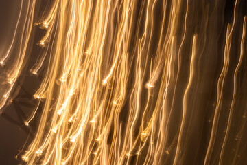 Yellow abstract lights