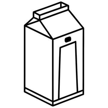 recommend clip art: Milk Carton Line Art Illustration