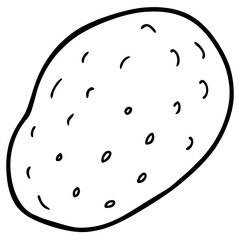Minimalist Potato Vector Design