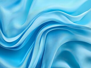 Obraz premium abstract light blue swirling fabric smooth texture