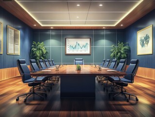 Fototapeta premium Conference Room Meeting Space