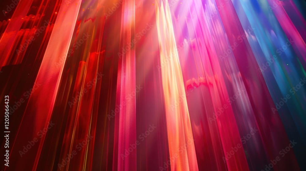 Poster a vertical shot of abstract layers of light, showcasing smooth light art and a visually stunning spa