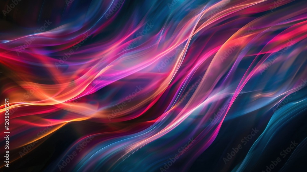 Poster a vertical shot of abstract layers of light, showcasing smooth light art and a visually stunning spa