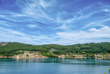Fototapeta premium Mugardos is a Spanish municipality located in the southwestern part of the Ferrol region, in the province of La Coruña, in Galicia.