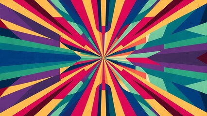 Fototapeta premium Retro geometric background