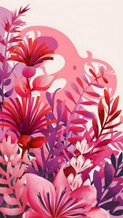 Vector floral background