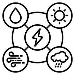 energy sources Icon