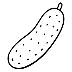  cucumber line art vector illustration 