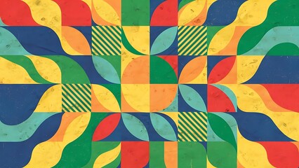 Retro geometric background