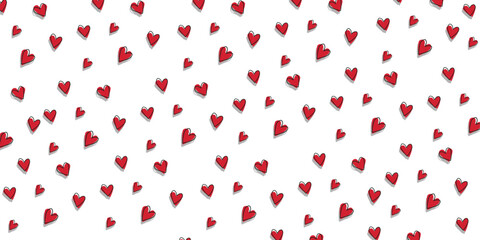 red hearts background