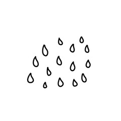 rain group line illustration