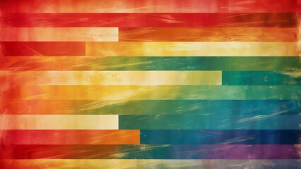 Rainbow horizontal lines vintage background