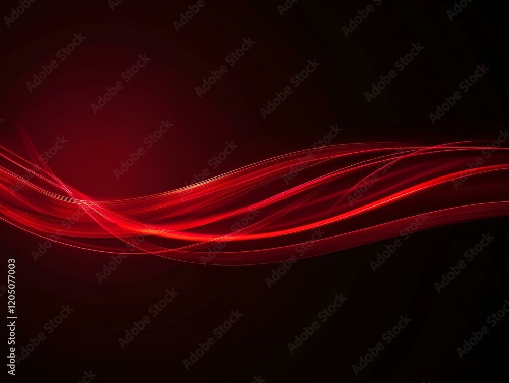 Aufkleber abstract flowing dark red waves dynamic energy subtle texture