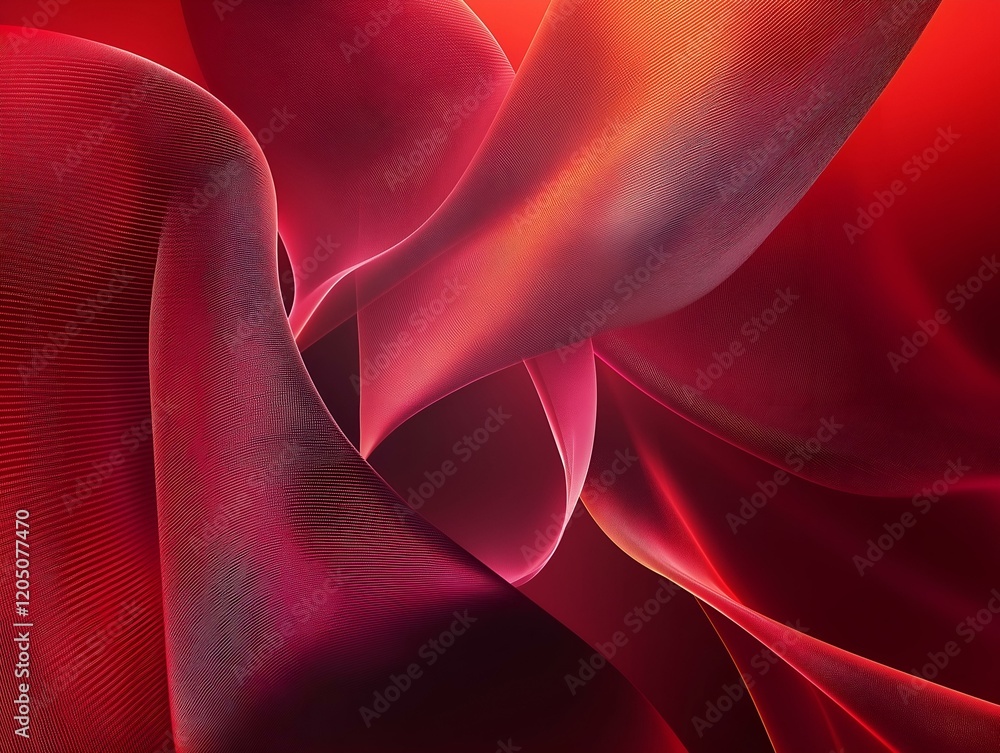 Poster abstract flowing dark red waves dynamic energy subtle texture